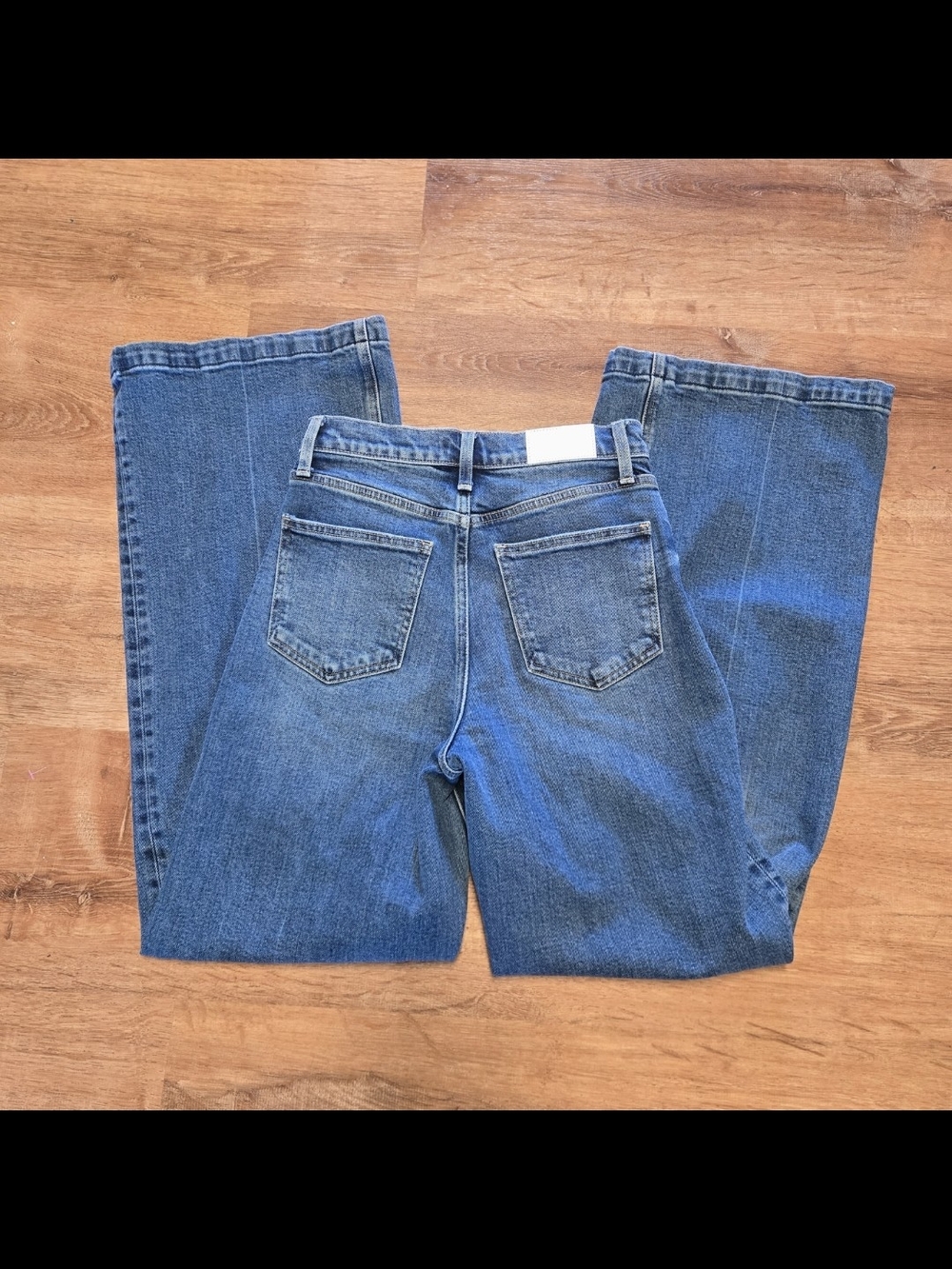 Pistola Lana Cider Wide-Leg Flare Jeans in Medium Blue Wash Size 26  High Rise - Picture 10 of 10
